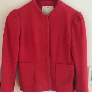Maje women coral/red blazer Jacket